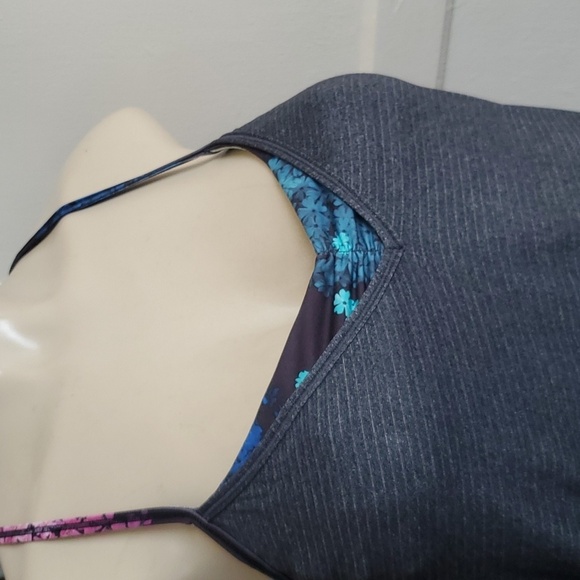 Lululemon Roll Out Tank Top Heathered Floral Size 10 - Picture 8 of 10